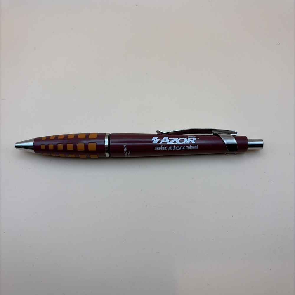 AZOR‎ Drug Rep Doctors Pharmaceutical Promo Advertising Heavy Metal Pen